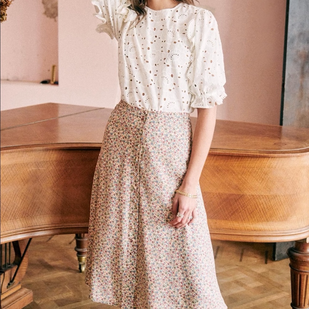 Sezane nalla skirt size 34